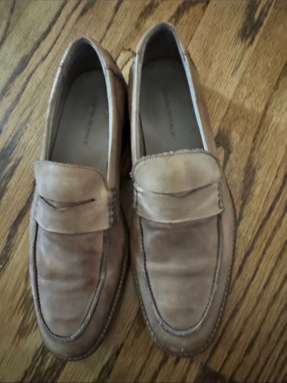 Banana Republic Men's Leather Penny Loafers in Tan